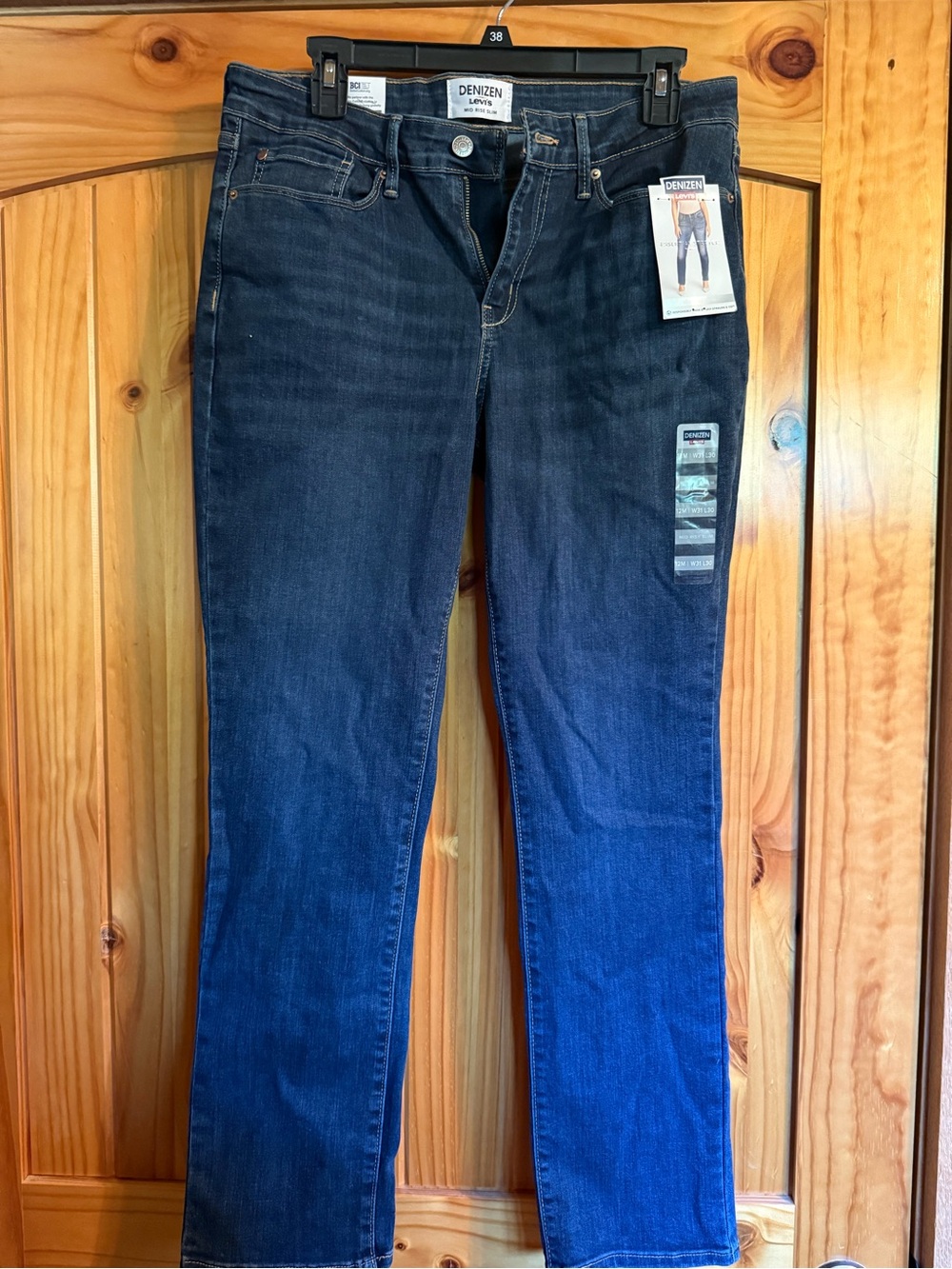 Denizen from Levi's Dark Blue Straight Leg mid rise slim